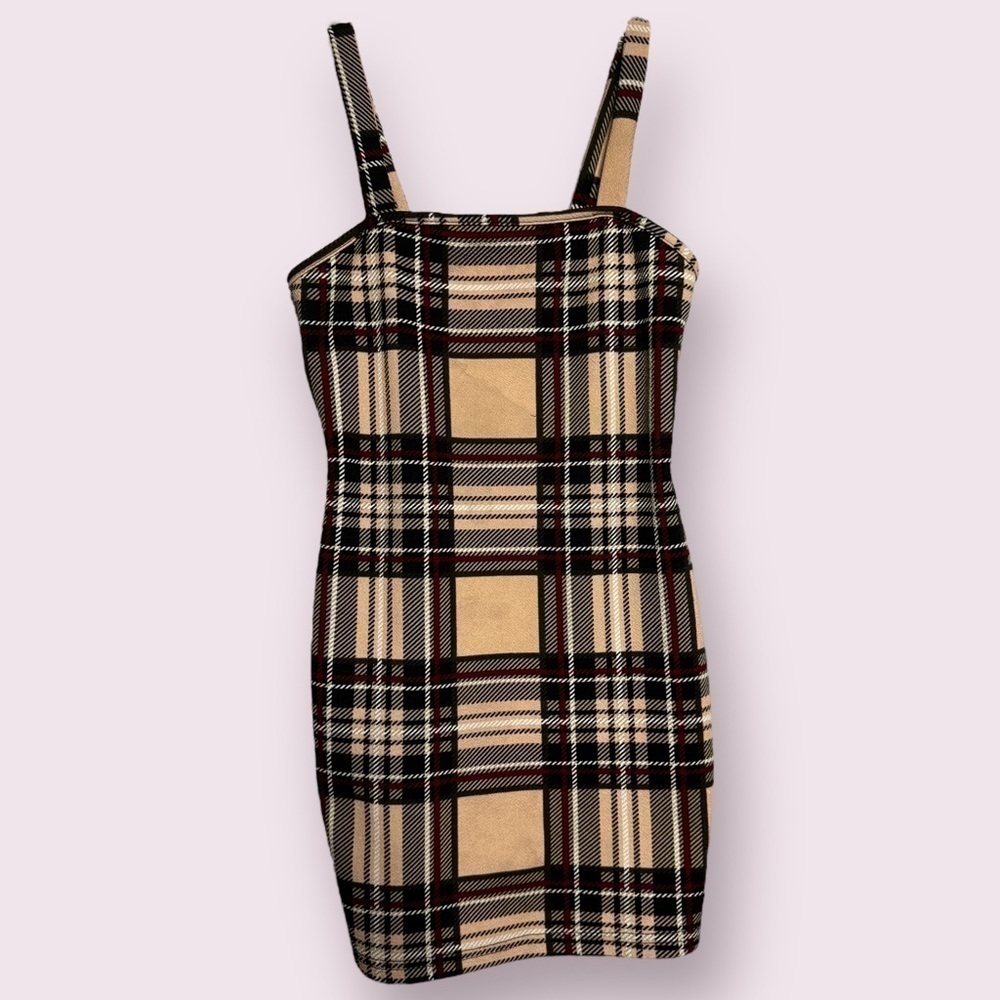 SHEIN Kids Plaid Dress Size 8 Sleeveless Checkered School Outfit